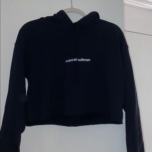 Call Her Daddy ‘Cancel Suitman’ cropped hoodie
